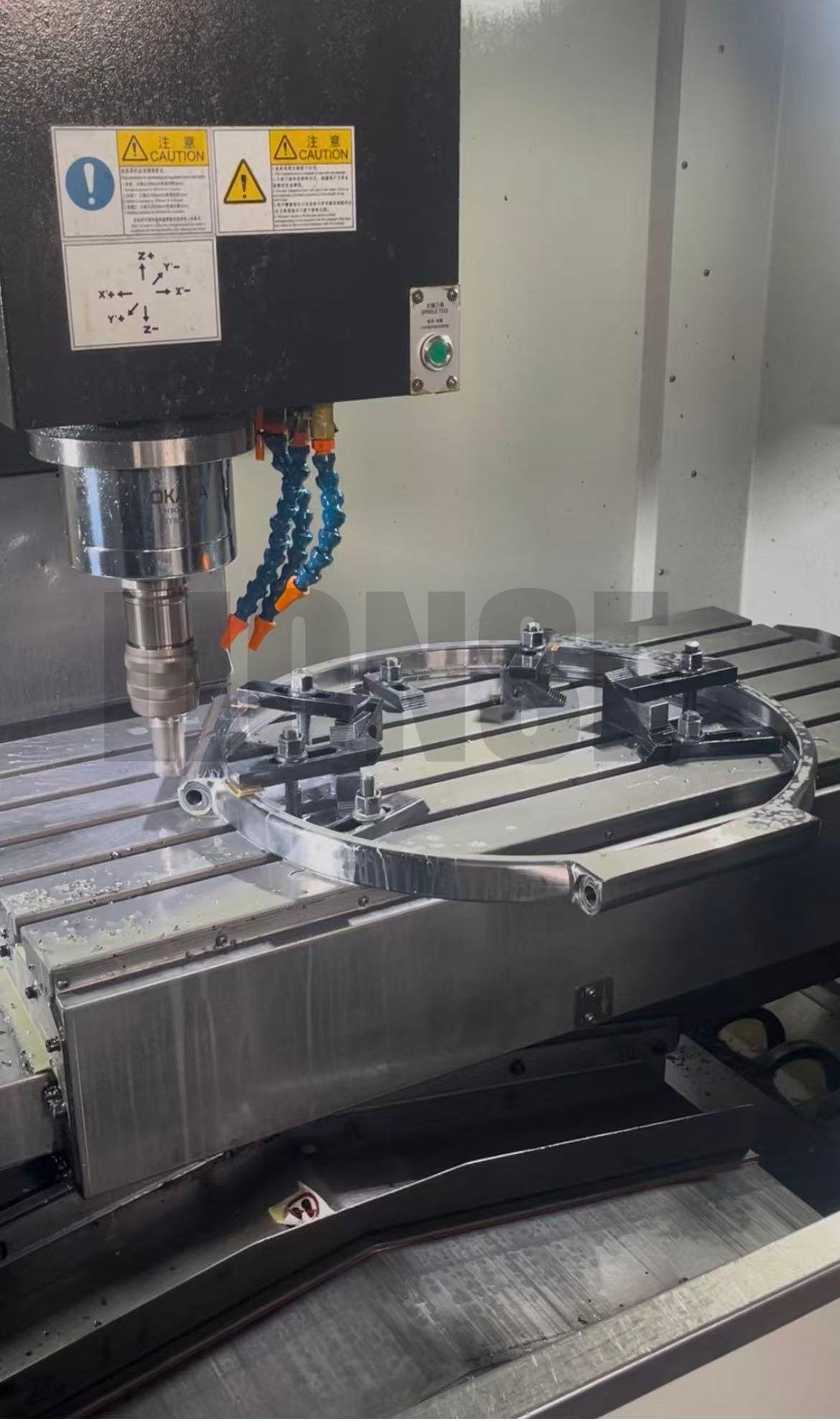 ຂະ​ຫນາດ​ໃຫຍ່ Bore Stainless Steel Multi Groove Locking Ring Custom Lugs